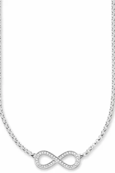 Image of Ladies Thomas Sabo Sterling Silver Glam & Soul Eternity of Love Necklace KE1312-051-14