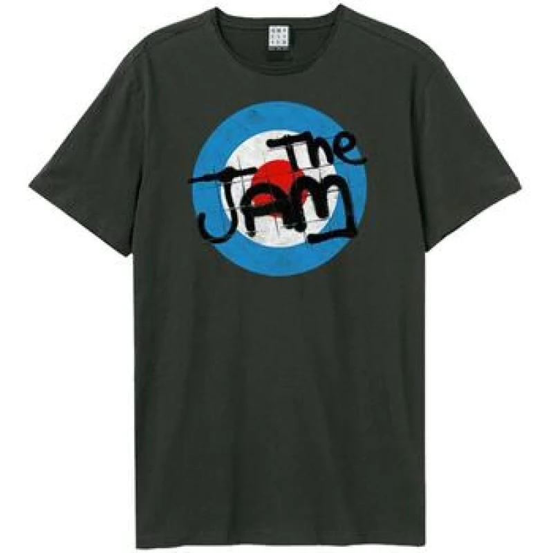 Image of Amplified Amplified Men The Jam Target T-Shirt in Charcoal Size: X-Small Charcoal XS Male 5063377084016