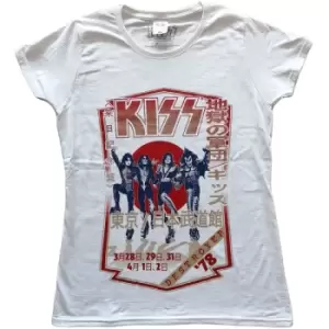 Image of KISS - Destroyer Tour '78 Ladies XX-Large T-Shirt - White