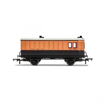Image of Hornby LSWR, 4 Wheel Coach, Brake Baggage, 140 - Era 2 Model Train