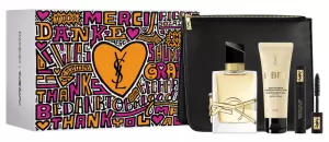 Image of Yves Saint Laurent Libre Gift Set 50ml Eau de Parfum + 50ml Body Balm + 2ml Mascara + Pouch