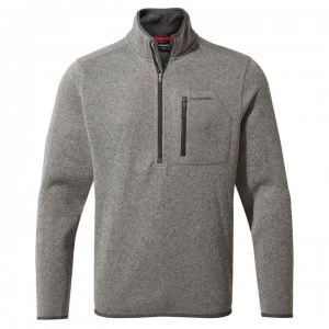 Image of Craghoppers Etna Half Zip Fleece Top - Soft Grey Marl