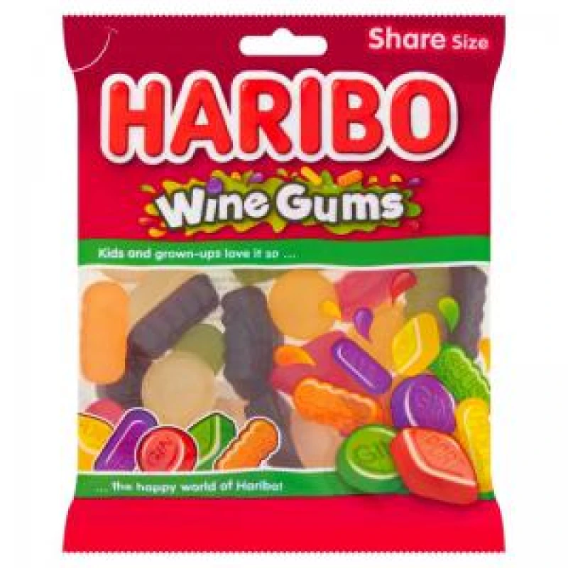 Image of Haribo Wine Gums Pack 160g - 0401380 53619FP EXR53619FP