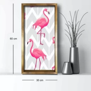 Image of 3060AHS-039 Multicolor Decorative Framed MDF Painting