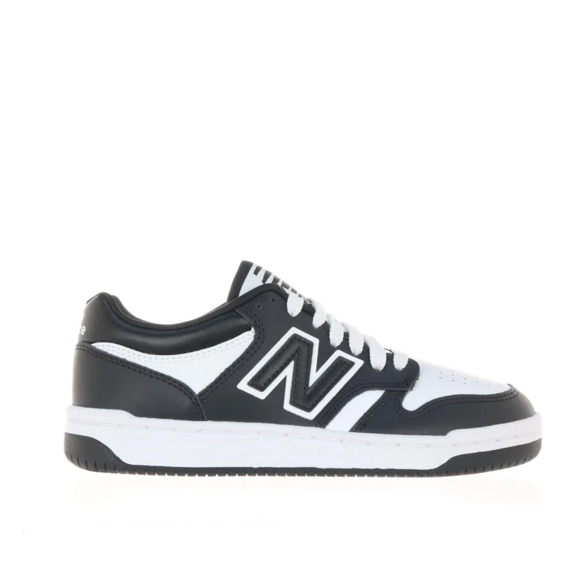 Image of New Balance Black & white 480 Youth trainers Black/White UK 3