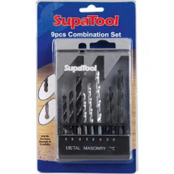 Image of SupaTool Combination Drill Bit Set 9 Pcs