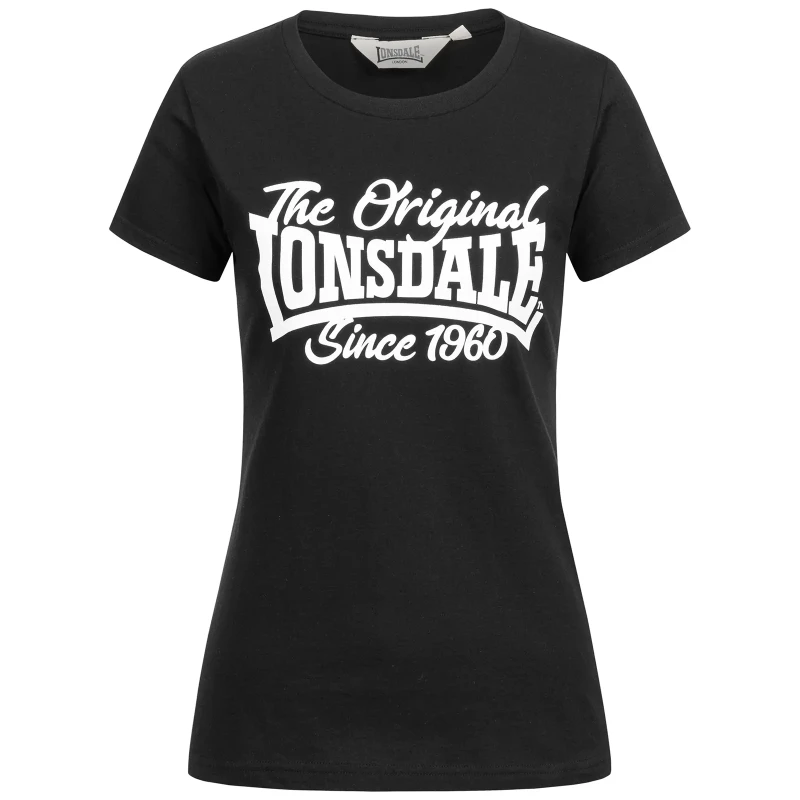 Image of Lonsdale Womens T-Shirt Lonsdale Birdgemere Noir Female XS