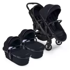 Image of iCandy Peach 7 Combo Twin Pushchair, Black Edition