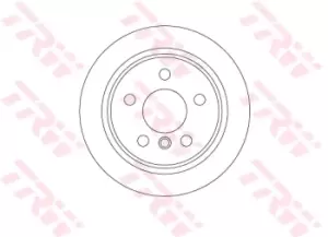 Image of TRW Brake disc DF6795 Brake rotor,Brake discs MINI,Schragheck (F56),Schragheck (F55),Clubman (F54),Cabrio (F57)
