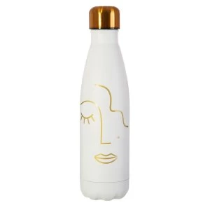 Image of Sass & Belle Abstract Face Stainless Steel Bottle