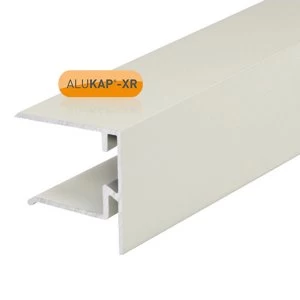 Image of Alukap-XR 25mm End Stop Bar 3m White