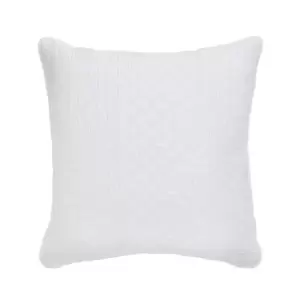 Image of Ted Baker T Quilted Pillow Sham - 65x65cm - White