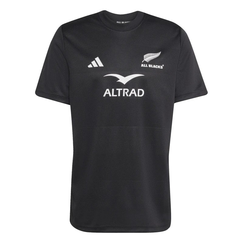 Image of adidas Mens New Zealand Rugby Short Sleeve Performance T-Shirt All Black male XL