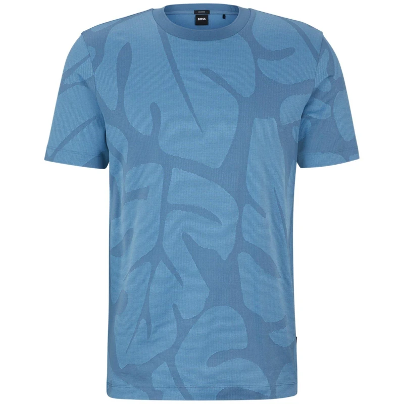 Image of Boss Mens Thompson T-Shirt Light Blue 459 male Small