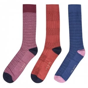 Image of Ted Baker Womenswear Ted Baker Socks 3 Pack - ASSORTED