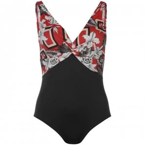 Image of Dorina Ipanema Control Swimsuit Womens - OrangeFLORAL127