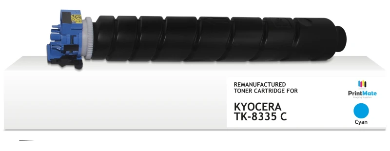 Image of PrintMate KYOCERA TK-8335C. remanufactured toner. Cyan 15000p