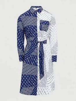 Image of Tommy Hilfiger Millie Print Shirt Dress - Ivory
