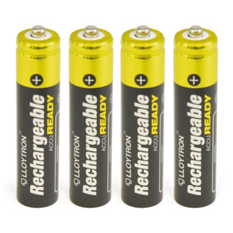 Image of Lloytron Nimh Rechargeable Accuready Batteries Aaa Size, 800Mah, Ready To Use, 4 Pack