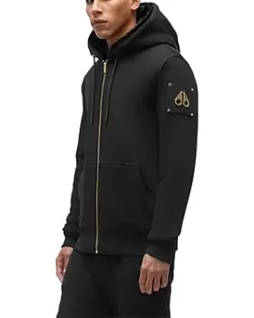 Image of Moose Knuckles Linden Bunny Slim Fit Zip Hoodie