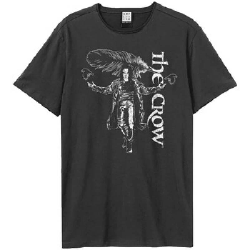 Image of Amplified Amplified Men Collage The Crow T-Shirt in Charcoal Size: X-Small Charcoal XS Male 5063652562383