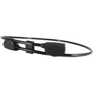 Image of Pop wearable cable lock 10MM x 1.3M - waist 24-42 inches: Black 10MM x 1.3M - HLPOP1AB - Hiplok