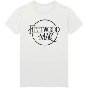 Image of Fleetwood Mac - Classic Logo Unisex XX-Large T-Shirt - White