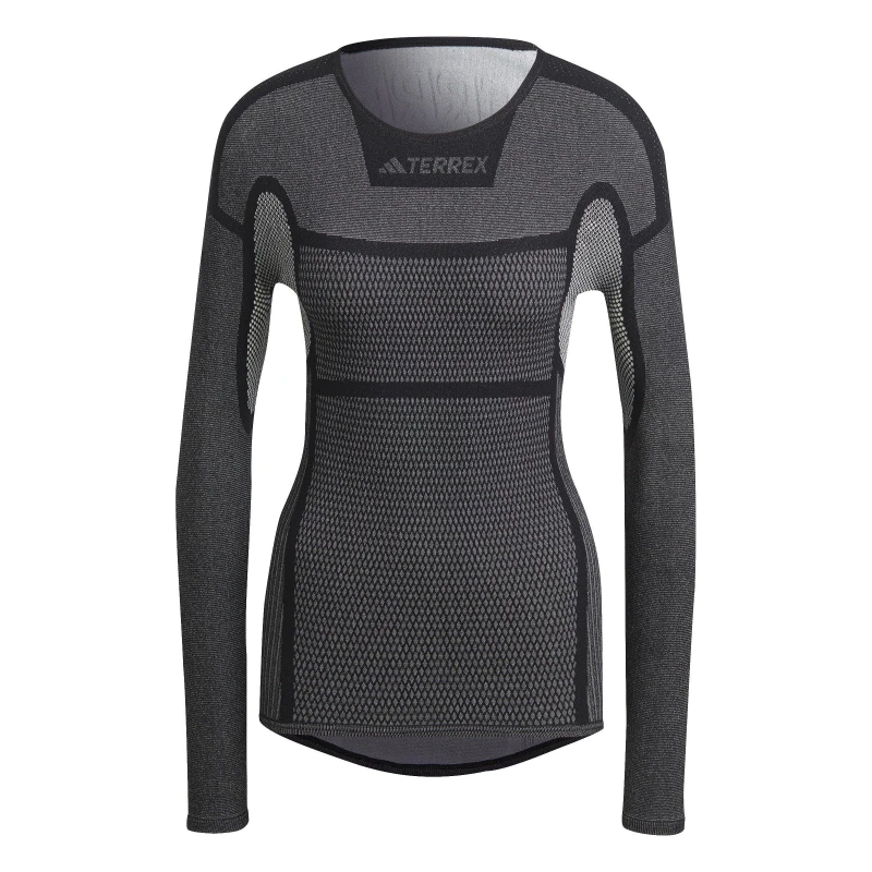 Image of adidas Drynamo Long Sleeve T Womens - Black 2XS