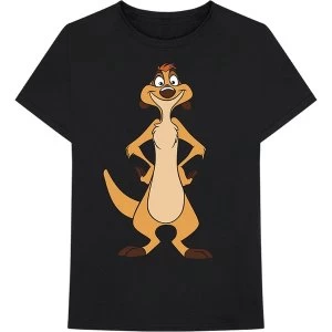 Image of Disney - Lion King - Timon Stand Unisex Medium T-Shirt - Black