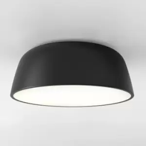 Image of Taiko Cylindrical 40cm Bowl Ceiling Light, Black