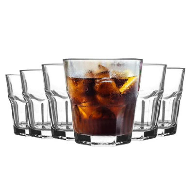 Image of LAV Glassware Lav Aras Water Glasses - 200ml - Clear - Pack Of 6