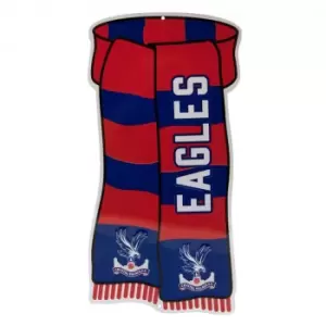 Image of Crystal Palace FC Show Your Colours Door Sign (One Size) (Red/Royal Blue/White)