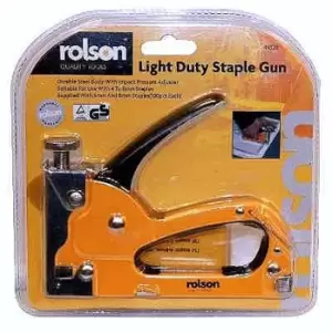 Image of Rolson Light Duty Staple Gun with 200 Staples, 4-8mm