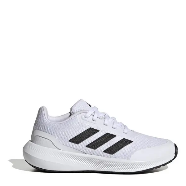 Image of adidas Run Falcon 3 Junior Boys Running Shoes - White 3