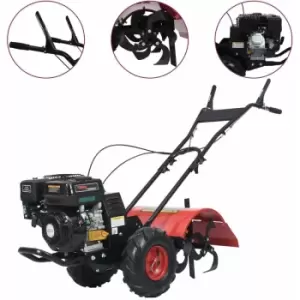 Image of Petrol Tiller 6.5 HP 196 cc - Red - Vidaxl