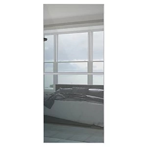 Image of Spacepro Minimalist 2 Panel Sliding Wardrobe Door - Made to Measure 901-1200mm