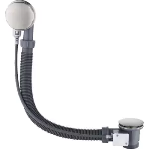 Image of VURTU Barkway Pop Up Bath Waste, 38mm Diameter, Slotted, Brushed Nickel, 628562