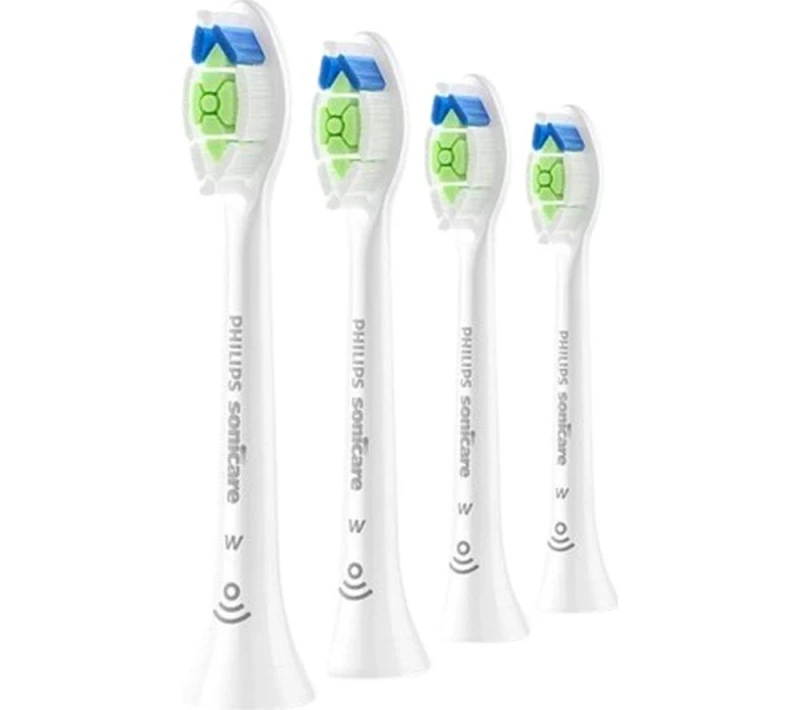 Image of PHILIPS Sonicare HX6064/87 W2 Optimal White Toothbrush Heads - Pack of 4, White 8720689036450
