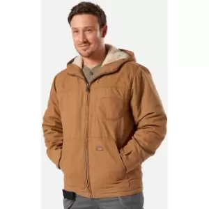 Image of Dickies Sherpa Lined Duck Jacket Brown S