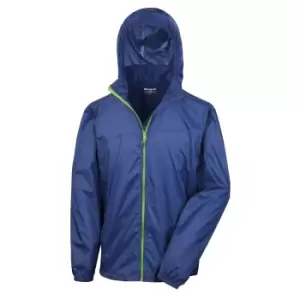 Image of Result Unisex HDi Quest Hydradri Lightweight Waterproof Jacket (2XL) (Navy / Lime)