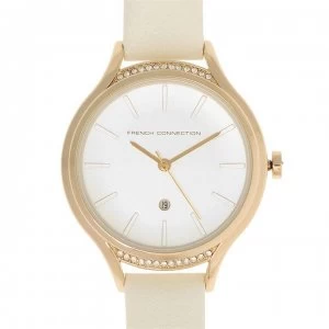 Image of French Connection 1292WG Watch - White/Gold