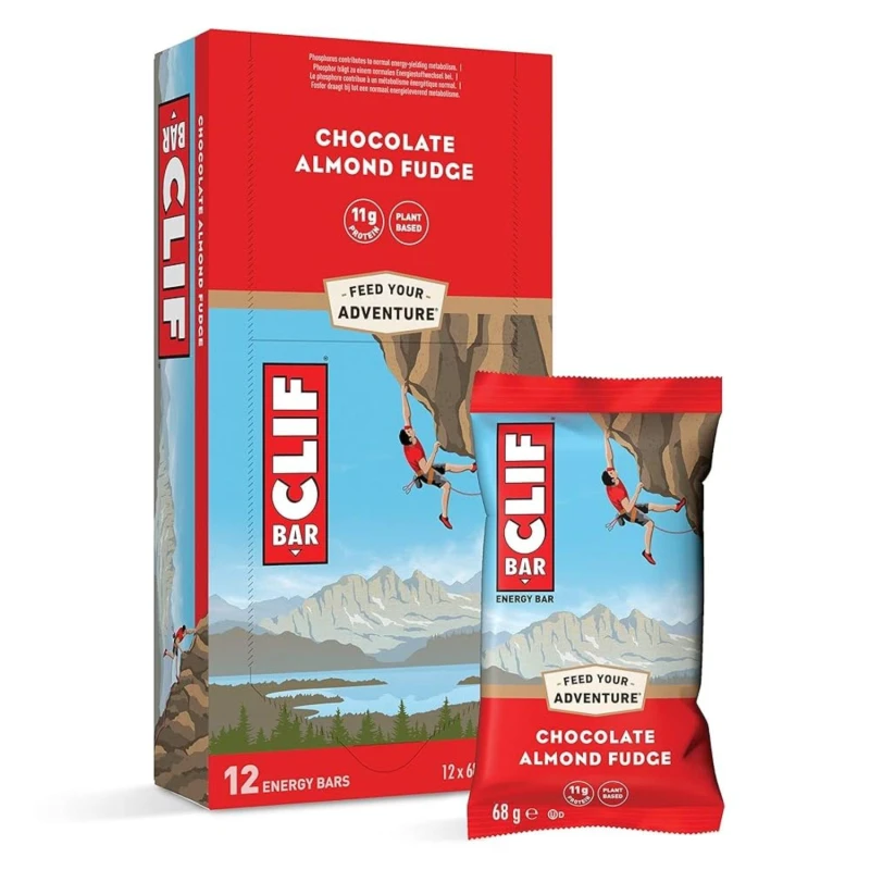 Image of Clif Bar Clif Vegan Energy Bars (12 x 68g Bars) Chocolate Almon unisex Box of 12