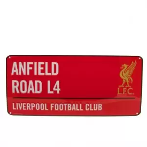 Image of Liverpool FC Street Sign (One Size) (Red/White)