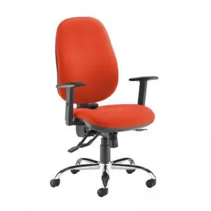 Image of Jota ergo 24hr ergonomic asynchro task chair - Tortuga Orange