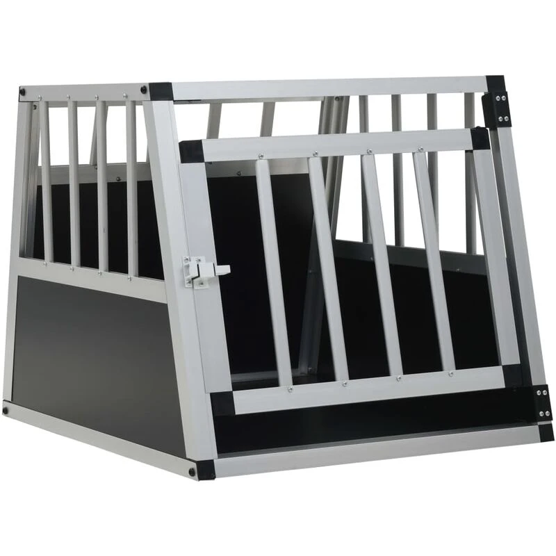 Image of vidaXL Dog Cage with Single Door 54x69x50cm Pet Puppy House Carrier Crate