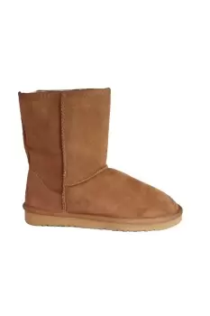 Image of Jodie Sheepskin Short Plain Boots