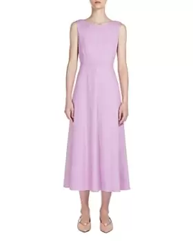 Image of Weekend Max Mara Scafati Linen Blend Midi Dress