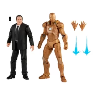 Image of Hasbro Marvel Legends Series 6" Happy Hogan and Iron Man Mark 21 Action Figure 2 Pack