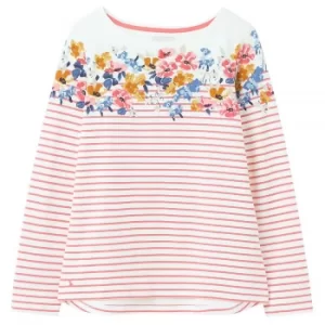 Image of Joules Womens Harbour Print Long Sleeve Jersey Top 12