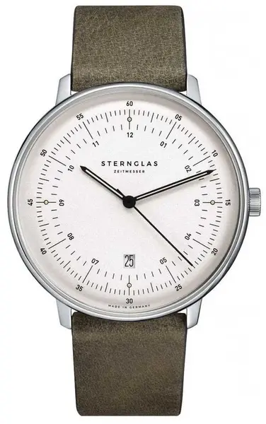 Image of STERNGLAS S01-HH10-VI12 Hamburg Quartz (42mm) White Dial / Watch